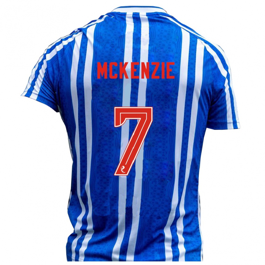 נשים כדורגל רורי מקנזי #7 כחול לבן ג'רזי ביתית 2025/26