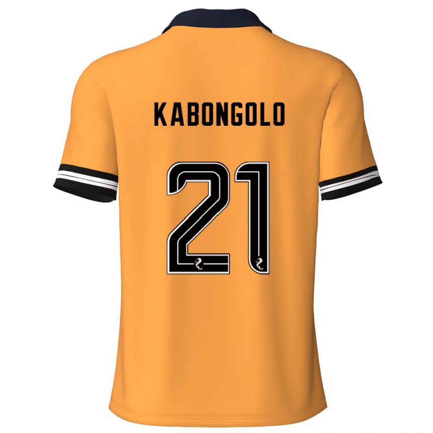 נשים כדורגל Brooklyn Kabongolo #21 צהוב שחור ג'רזי ביתית 2025/26