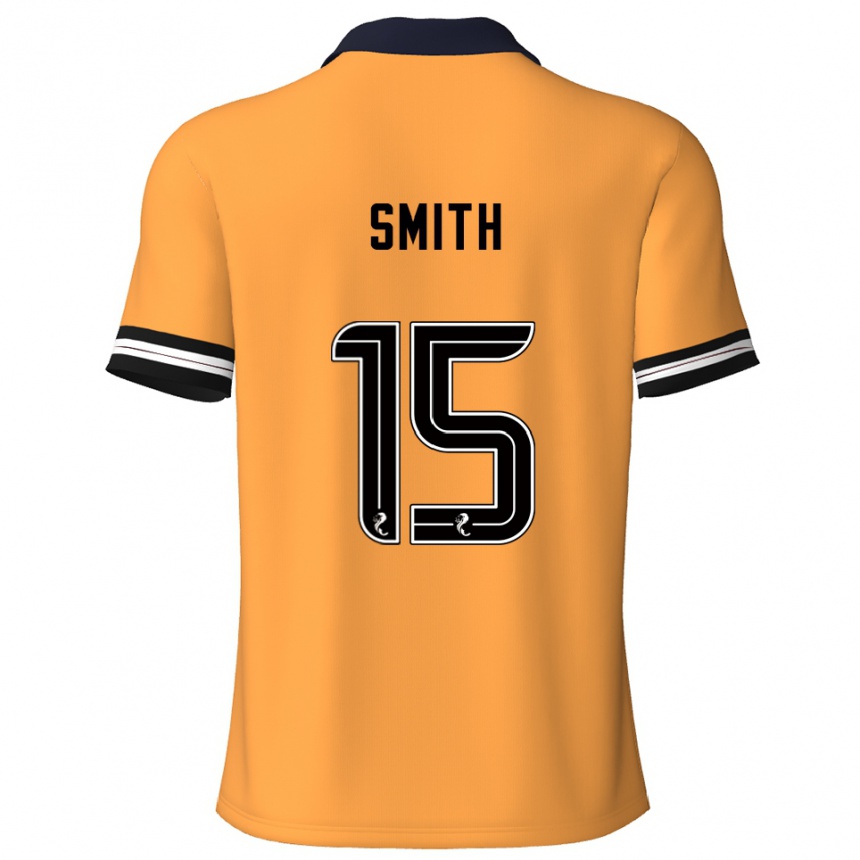 נשים כדורגל Lewis Smith #15 צהוב שחור ג'רזי ביתית 2025/26