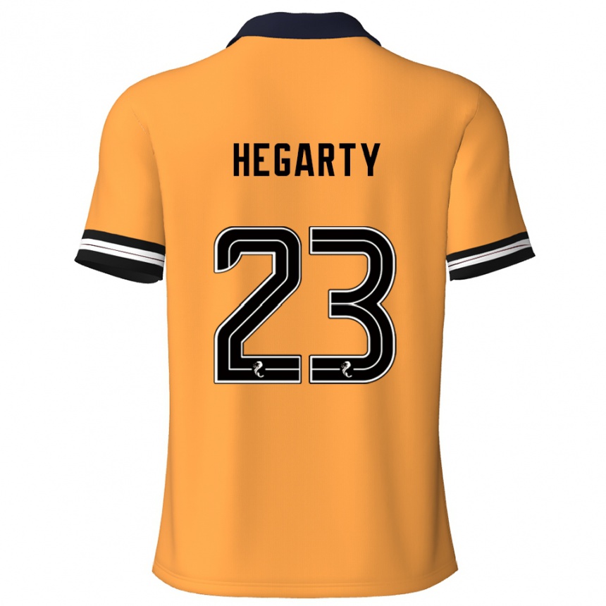 נשים כדורגל Nina Hegarty #23 צהוב שחור ג'רזי ביתית 2025/26