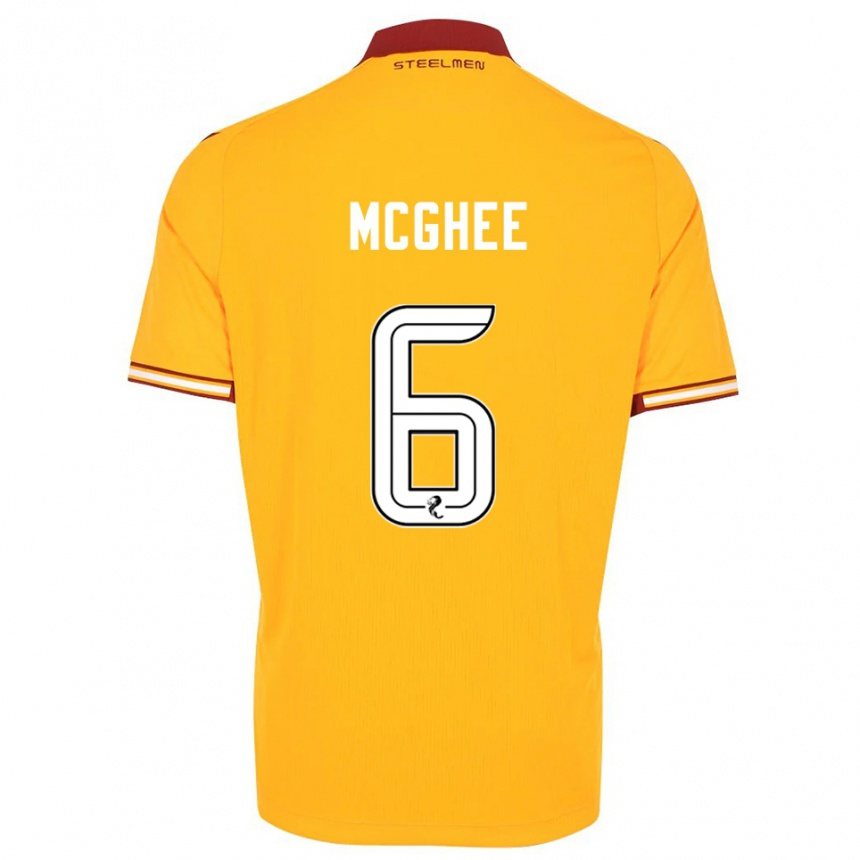 נשים כדורגל ג'ורדן מגי #6 צהוב בורדו ג'רזי ביתית 2025/26