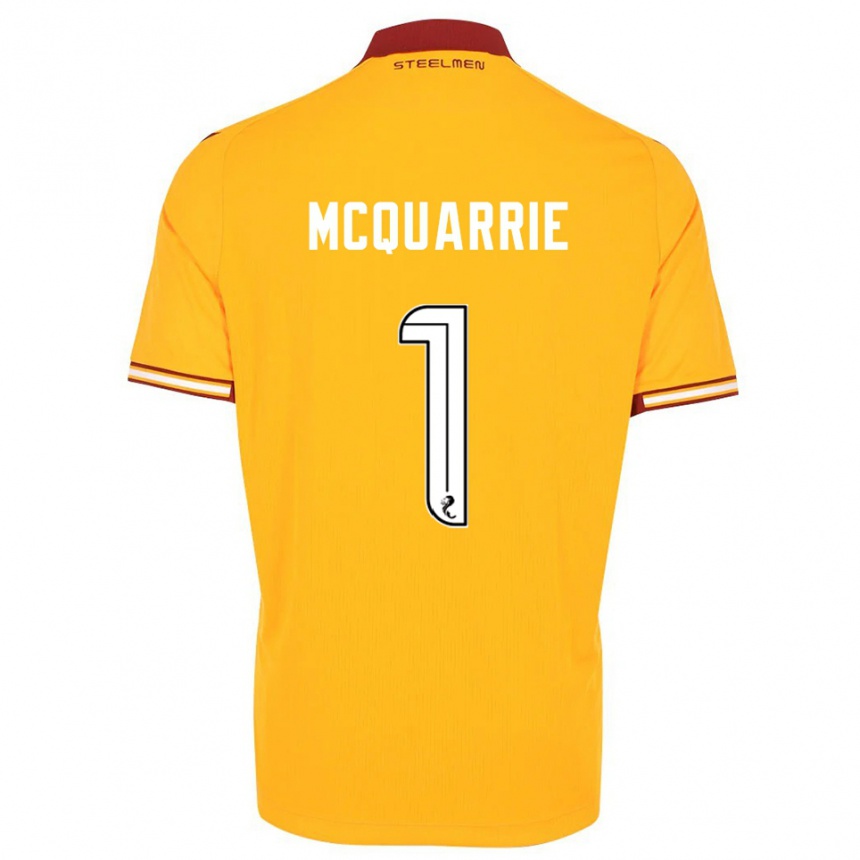 נשים כדורגל Colbi Mcquarrie #1 צהוב בורדו ג'רזי ביתית 2025/26