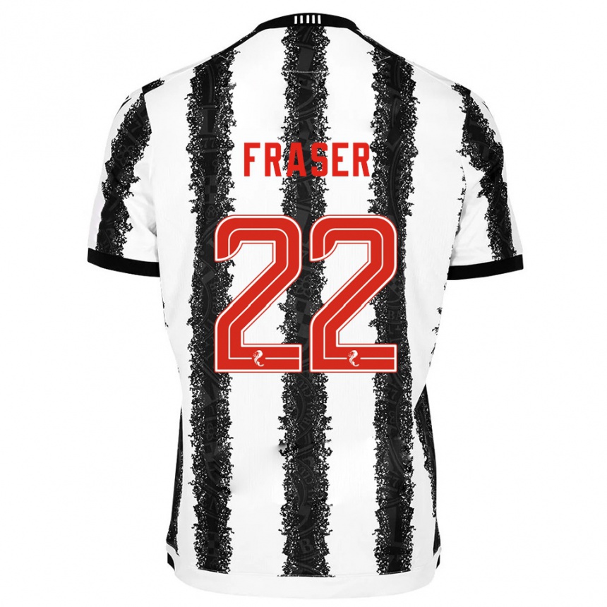 נשים כדורגל מרקוס פרייזר #22 לבן שחור ג'רזי ביתית 2025/26