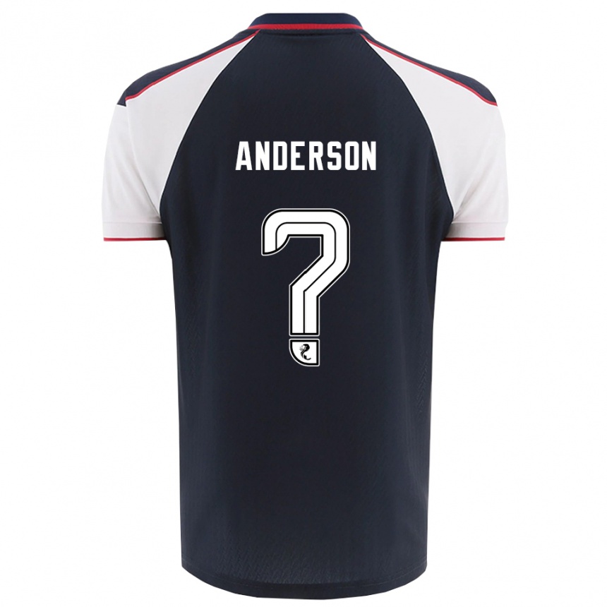 נשים כדורגל Brogan Anderson #0 כחול נייבי לבן ג'רזי ביתית 2025/26