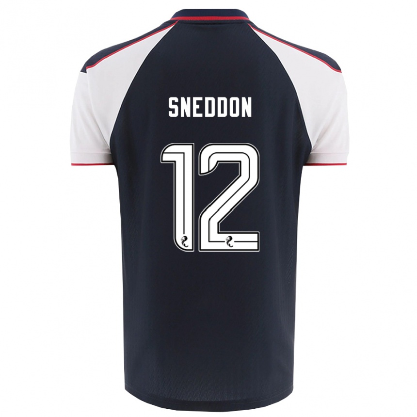 נשים כדורגל ג'יימי סנדון #12 כחול נייבי לבן ג'רזי ביתית 2025/26