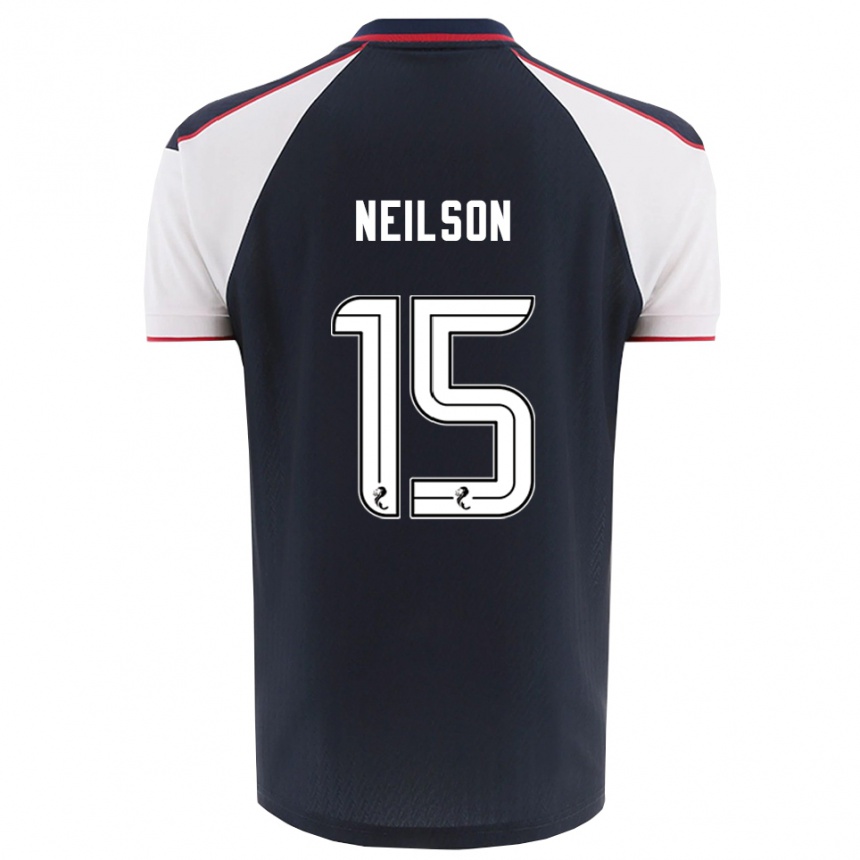 נשים כדורגל לואיס נילסון #15 כחול נייבי לבן ג'רזי ביתית 2025/26