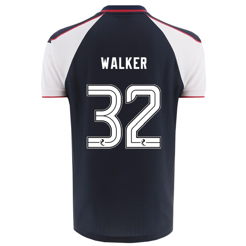 נשים כדורגל ריס ווקר #32 כחול נייבי לבן ג'רזי ביתית 2025/26