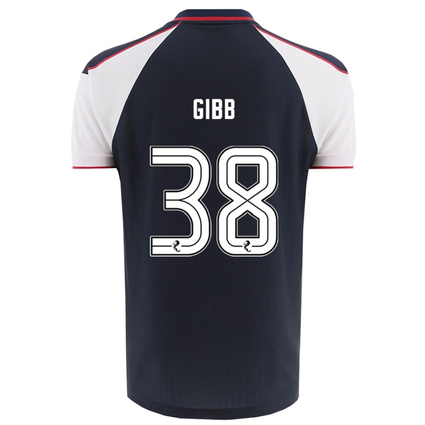 נשים כדורגל Thomas Gibb #38 כחול נייבי לבן ג'רזי ביתית 2025/26