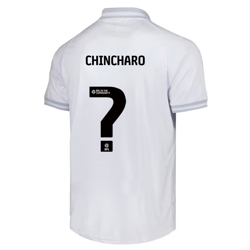 נשים כדורגל Victoria Chincharo #0 לבן אפור שחור הרחק ג'רזי 2025/26