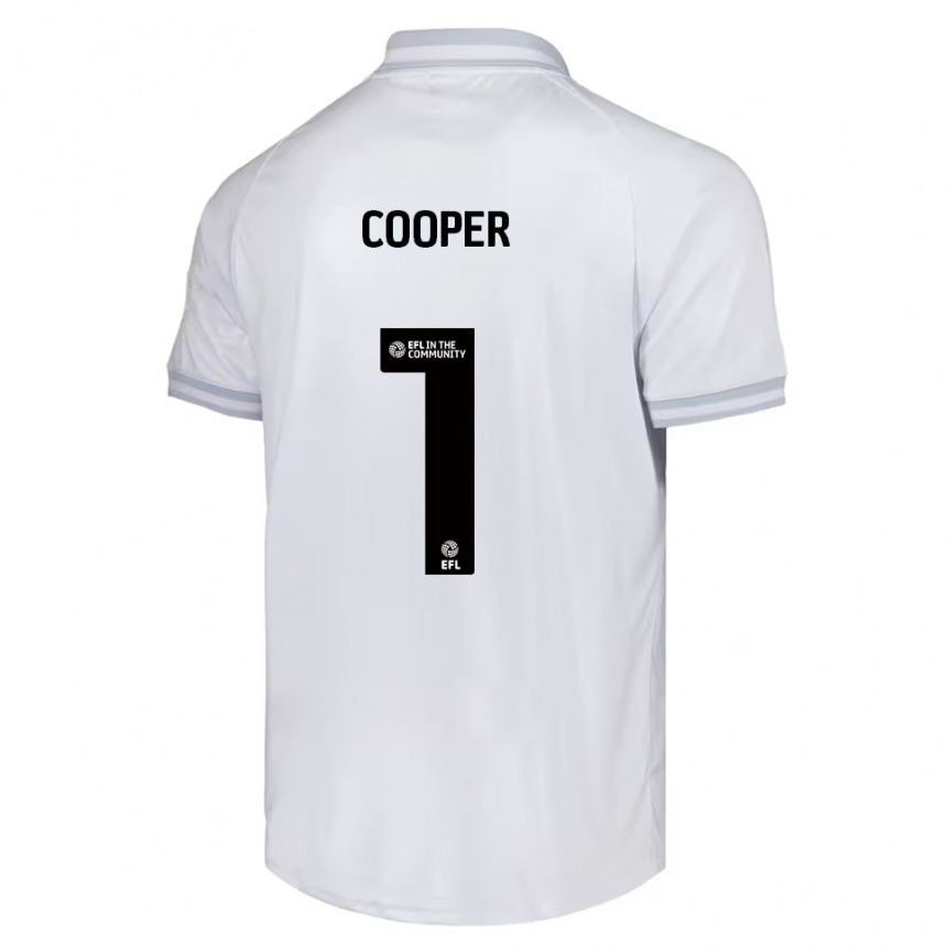 נשים כדורגל Murphy Cooper #1 לבן אפור שחור הרחק ג'רזי 2025/26