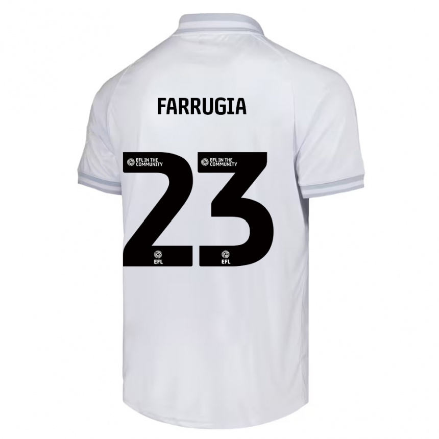 נשים כדורגל ניל פארוג׳ה #23 לבן אפור שחור הרחק ג'רזי 2025/26