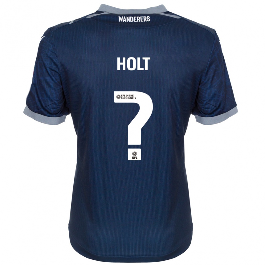 נשים כדורגל Katie Holt #0 כחול נייבי אפור הרחק ג'רזי 2025/26