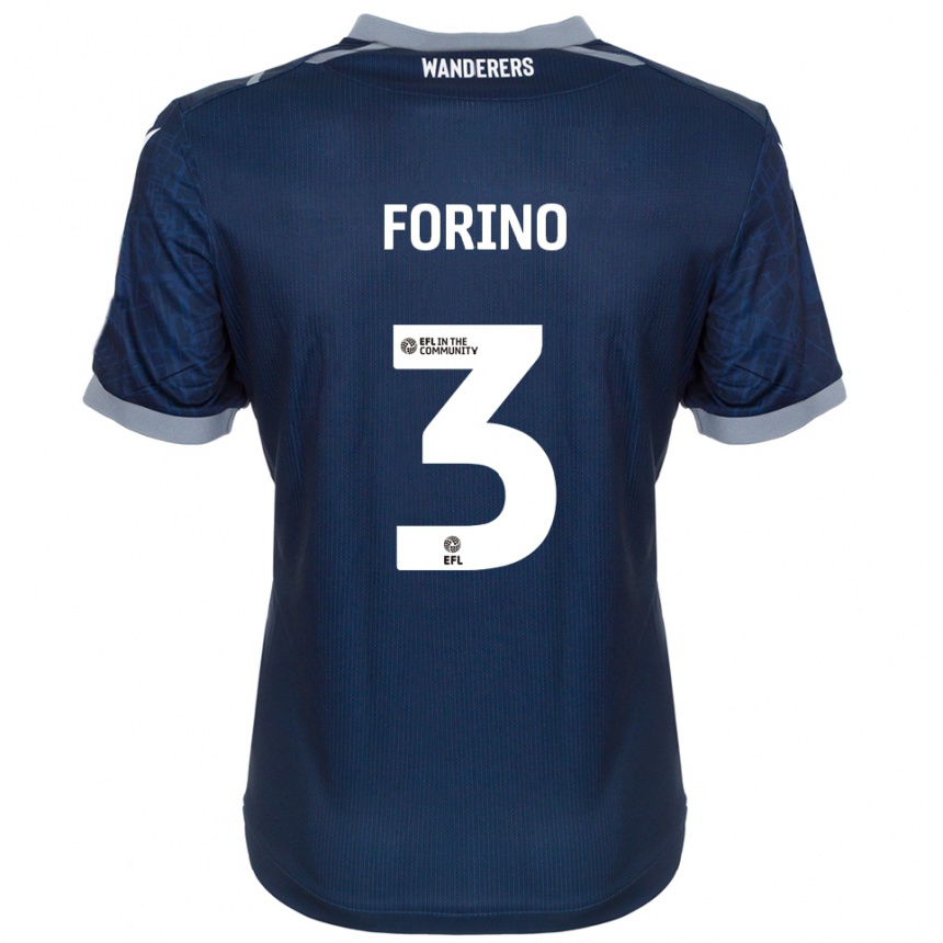 נשים כדורגל כריס פורינו-ג'וזף #3 כחול נייבי אפור הרחק ג'רזי 2025/26