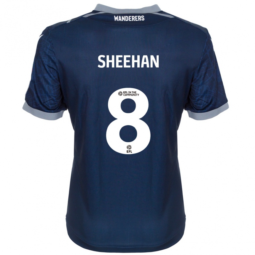 נשים כדורגל ג'וש שיהאן #8 כחול נייבי אפור הרחק ג'רזי 2025/26