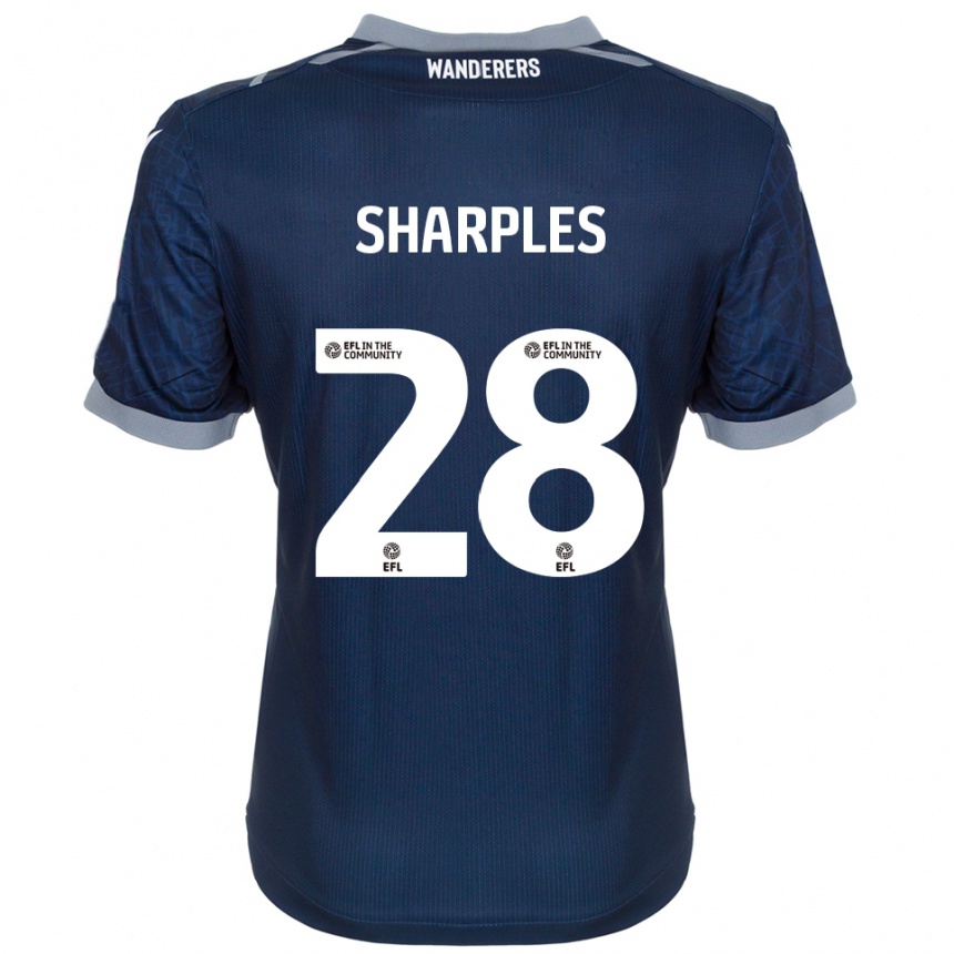 נשים כדורגל סוני שארפלס #28 כחול נייבי אפור הרחק ג'רזי 2025/26