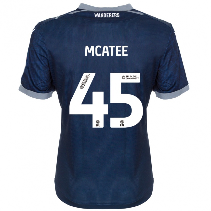 נשים כדורגל ג'ון מקאטי #45 כחול נייבי אפור הרחק ג'רזי 2025/26