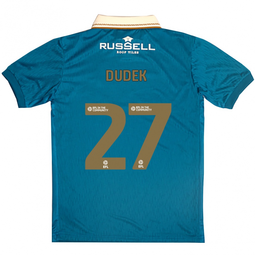 נשים כדורגל קמיל דודק #27 תכלת לבן הרחק ג'רזי 2025/26