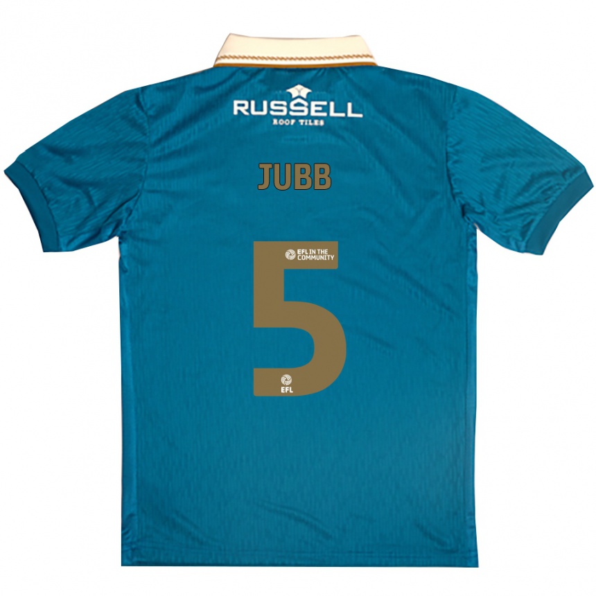 נשים כדורגל Katie Jubb #5 תכלת לבן הרחק ג'רזי 2025/26