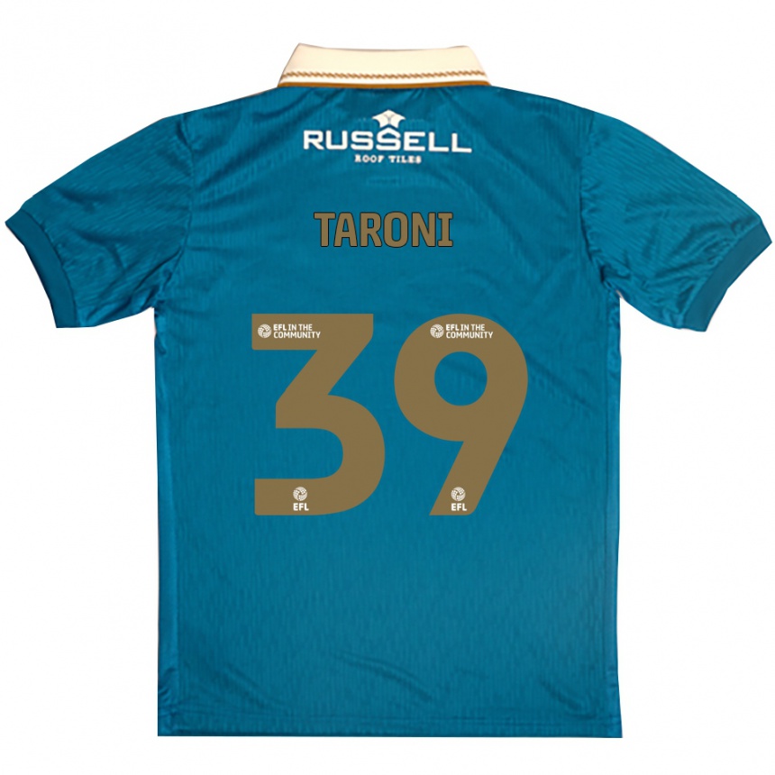 נשים כדורגל Josh Taroni #39 תכלת לבן הרחק ג'רזי 2025/26