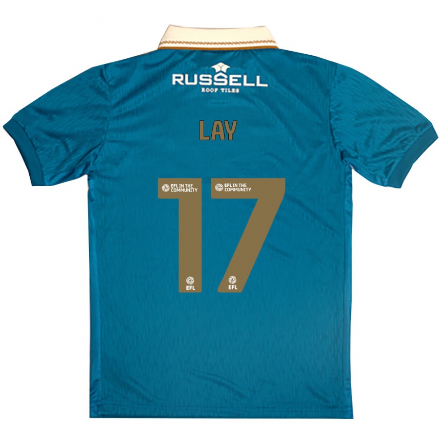 נשים כדורגל Matty Lay #17 תכלת לבן הרחק ג'רזי 2025/26