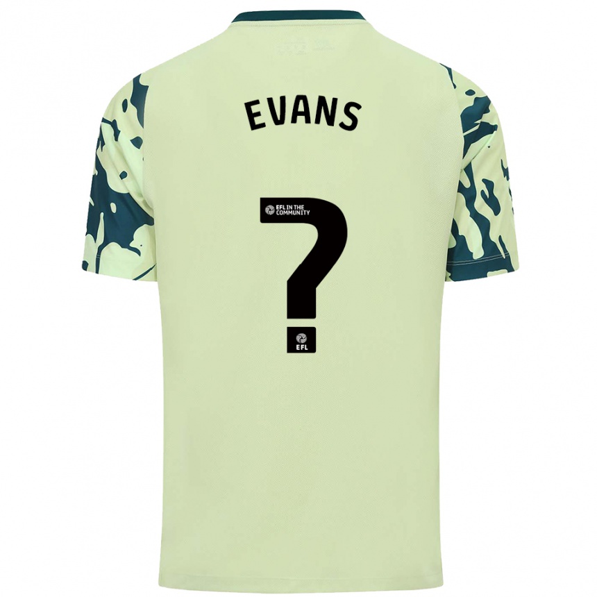 נשים כדורגל Grufydd Evans #0 ירוק כהה הרחק ג'רזי 2025/26