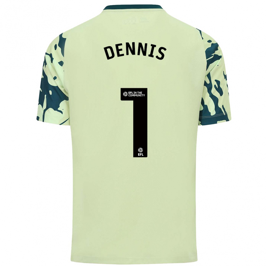 נשים כדורגל ג'ייק דניס #1 ירוק כהה הרחק ג'רזי 2025/26