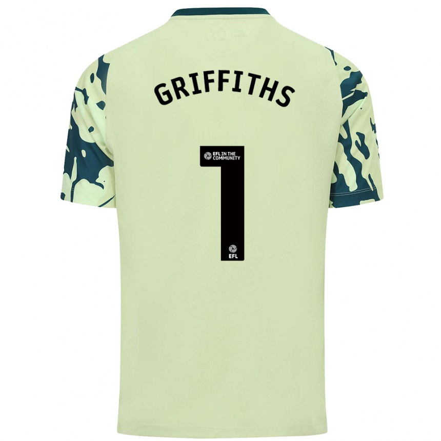 נשים כדורגל יואן גריפית'ס #1 ירוק כהה הרחק ג'רזי 2025/26