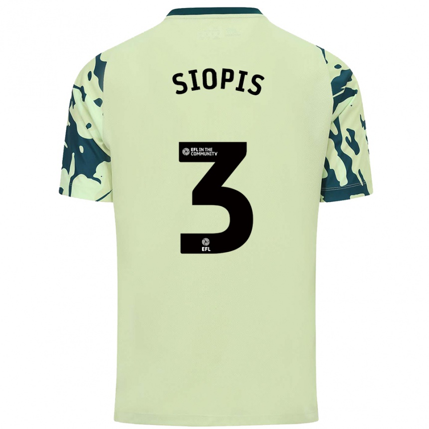 נשים כדורגל מנוליס סיופיס #3 ירוק כהה הרחק ג'רזי 2025/26