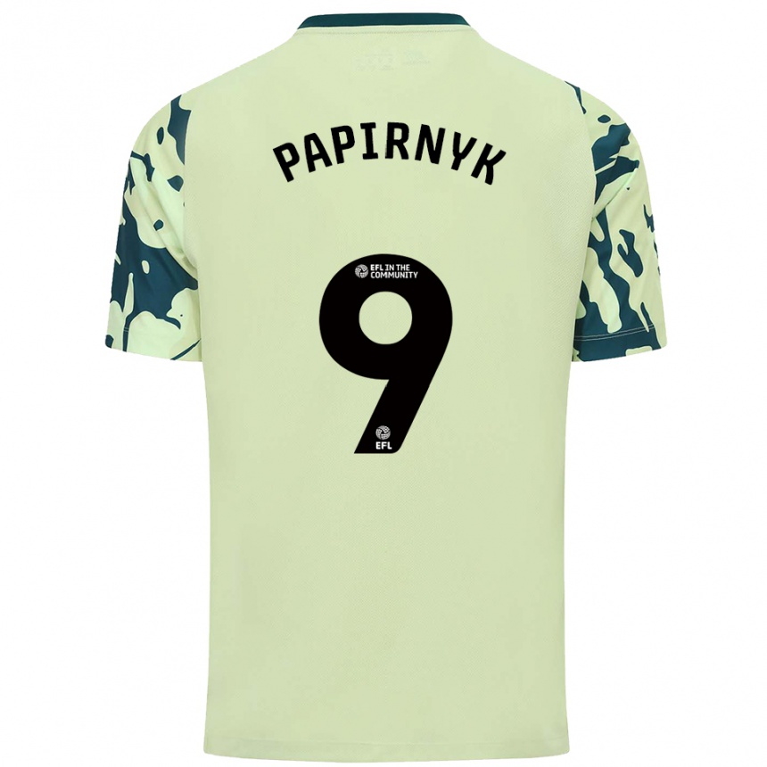 נשים כדורגל ליאו כריסטופר פפירניק #9 ירוק כהה הרחק ג'רזי 2025/26