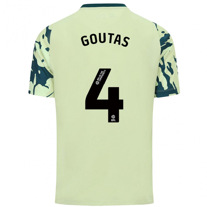 נשים כדורגל דימיטריס גוטאס #4 ירוק כהה הרחק ג'רזי 2025/26 נשים כדורגל דימיטריס גוטאס #4 ירוק כהה הרחק ג'רזי 2025/26