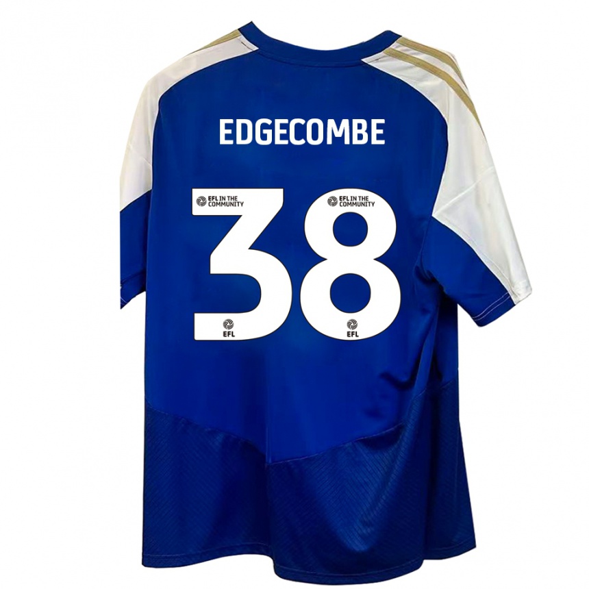 נשים כדורגל מקס אדגקומבה #38 כחול לבן זהב הרחק ג'רזי 2025/26