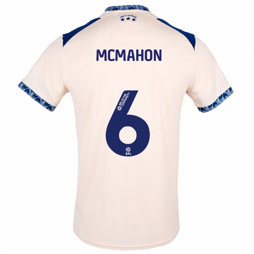 נשים כדורגל Scarlett Mcmahon #6 לבן שמנת כחול נייבי הרחק ג'רזי 2025/26