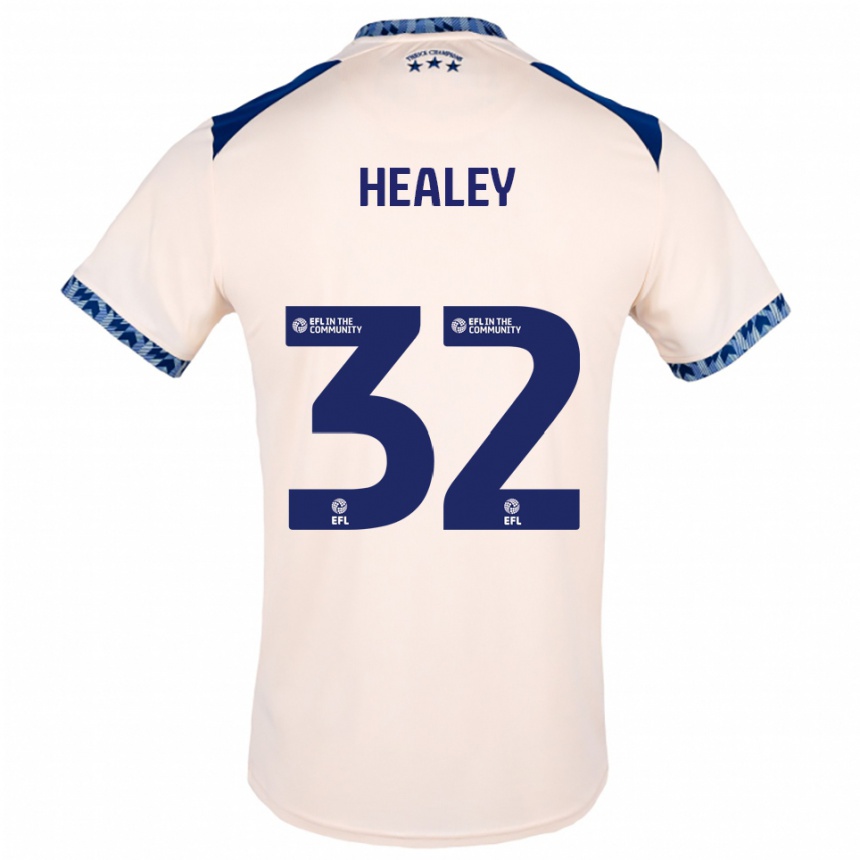 נשים כדורגל ריס הילי #32 לבן שמנת כחול נייבי הרחק ג'רזי 2025/26