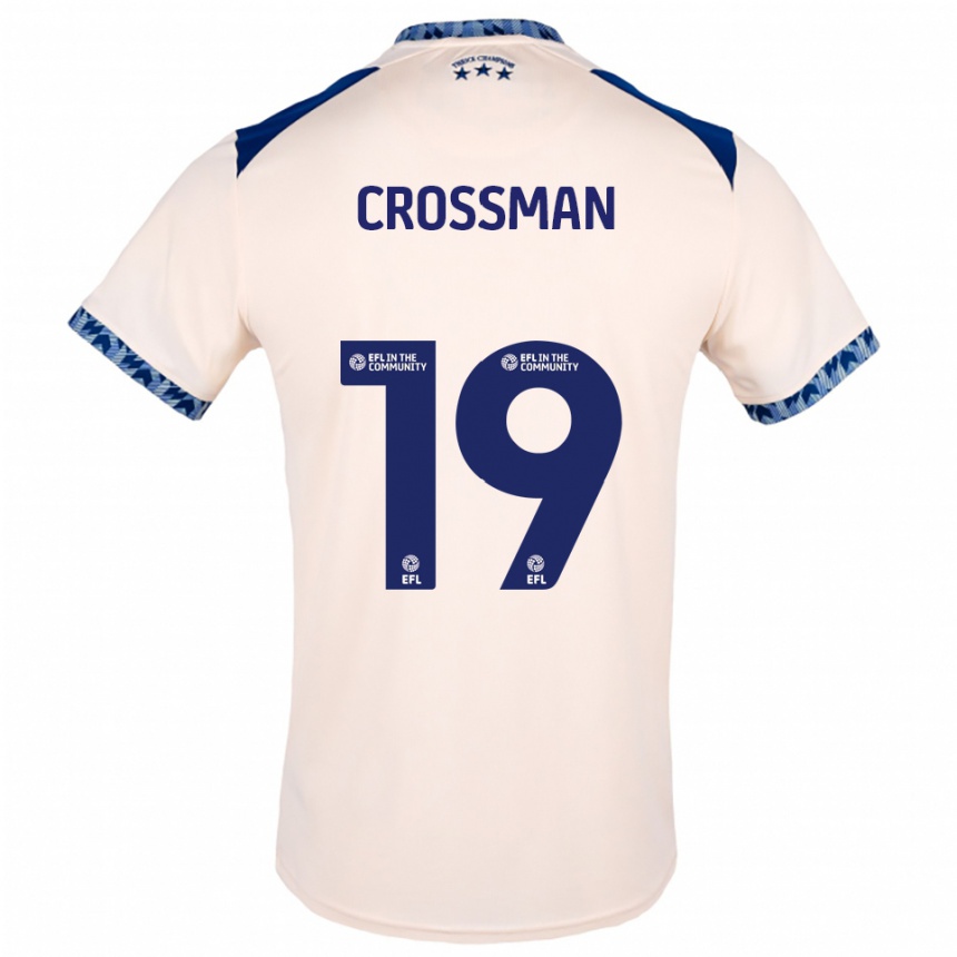 נשים כדורגל Paige Crossman #19 לבן שמנת כחול נייבי הרחק ג'רזי 2025/26
