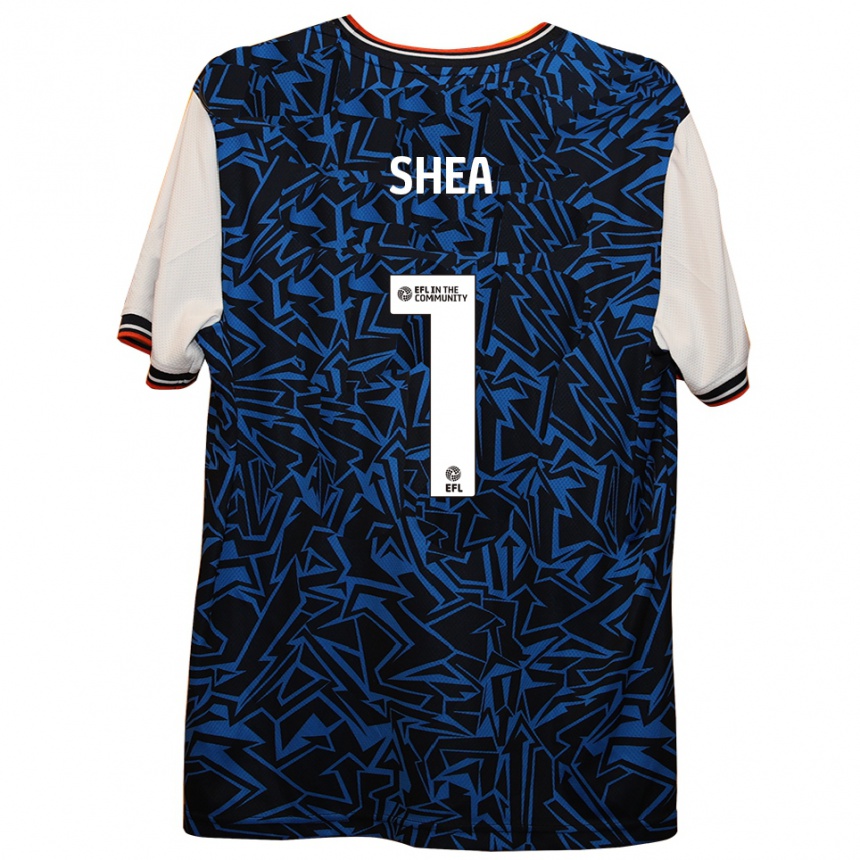 נשים כדורגל ג'יימס שיי #1 כחול שחור לבן הרחק ג'רזי 2025/26