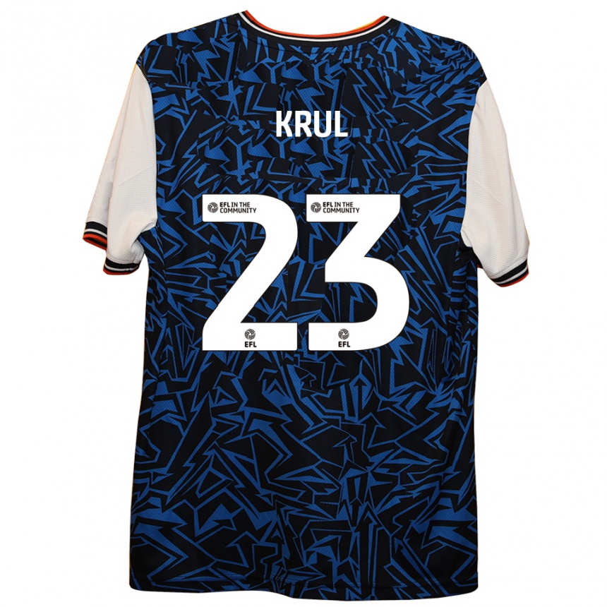 נשים כדורגל טים קרול #23 כחול שחור לבן הרחק ג'רזי 2025/26