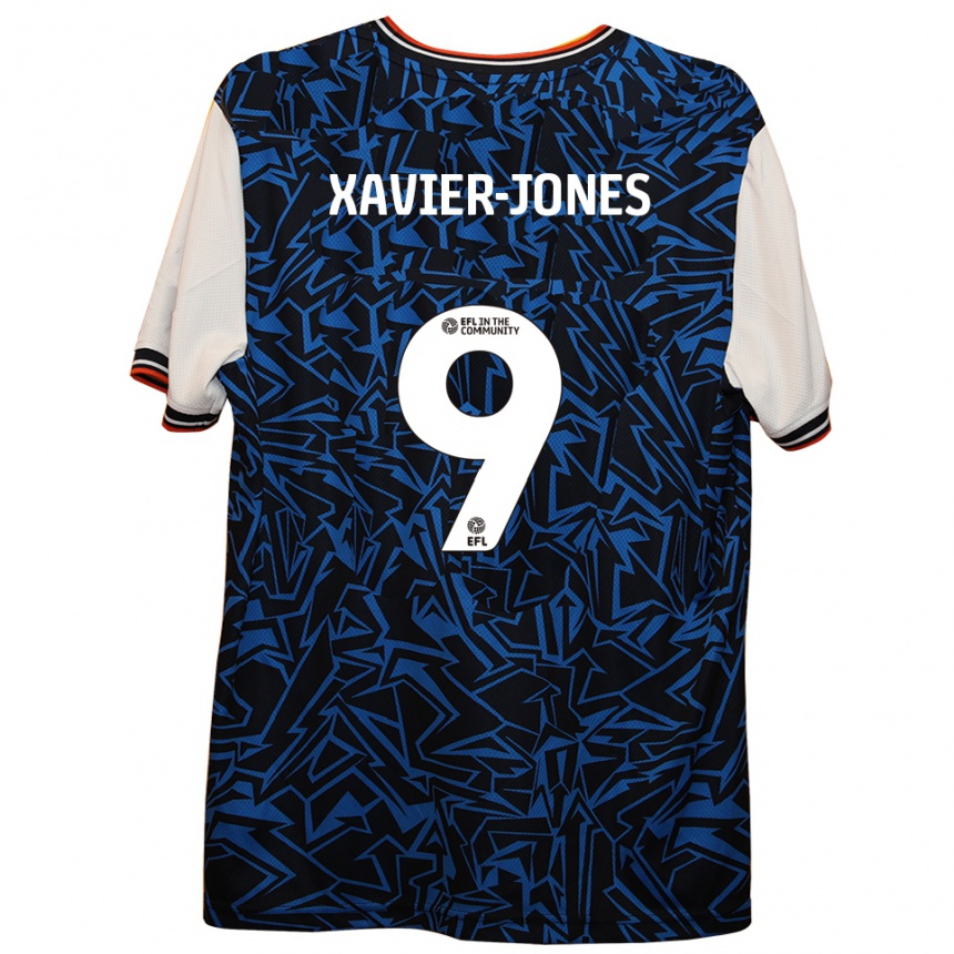 נשים כדורגל טייט יו גזבייה-ג׳ונס #9 כחול שחור לבן הרחק ג'רזי 2025/26 נשים כדורגל טייט יו גזבייה-ג׳ונס #9 כחול שחור לבן הרחק ג'רזי 2025/26