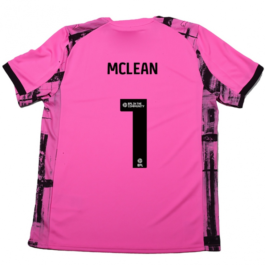 נשים כדורגל Katie Mclean #1 אדום ורד שחור הרחק ג'רזי 2025/26