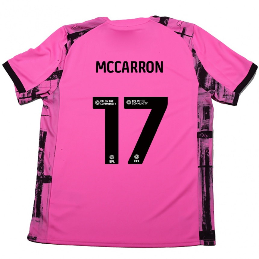 נשים כדורגל ליאם מקארון #17 אדום ורד שחור הרחק ג'רזי 2025/26