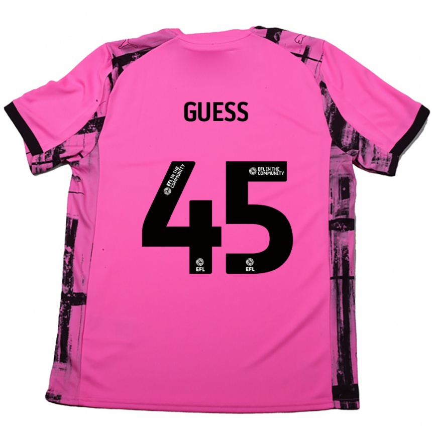 נשים כדורגל Harry Guess #45 אדום ורד שחור הרחק ג'רזי 2025/26