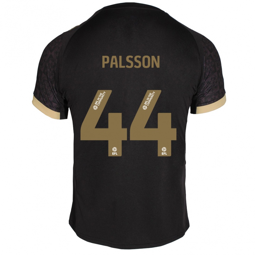נשים כדורגל ויקטור פאלסון #44 שחור זהב הרחק ג'רזי 2025/26