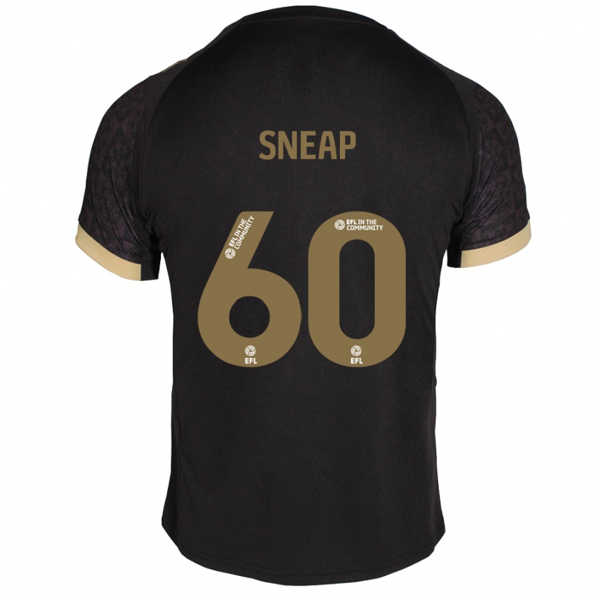 נשים כדורגל הארלי סנאפ #60 שחור זהב הרחק ג'רזי 2025/26