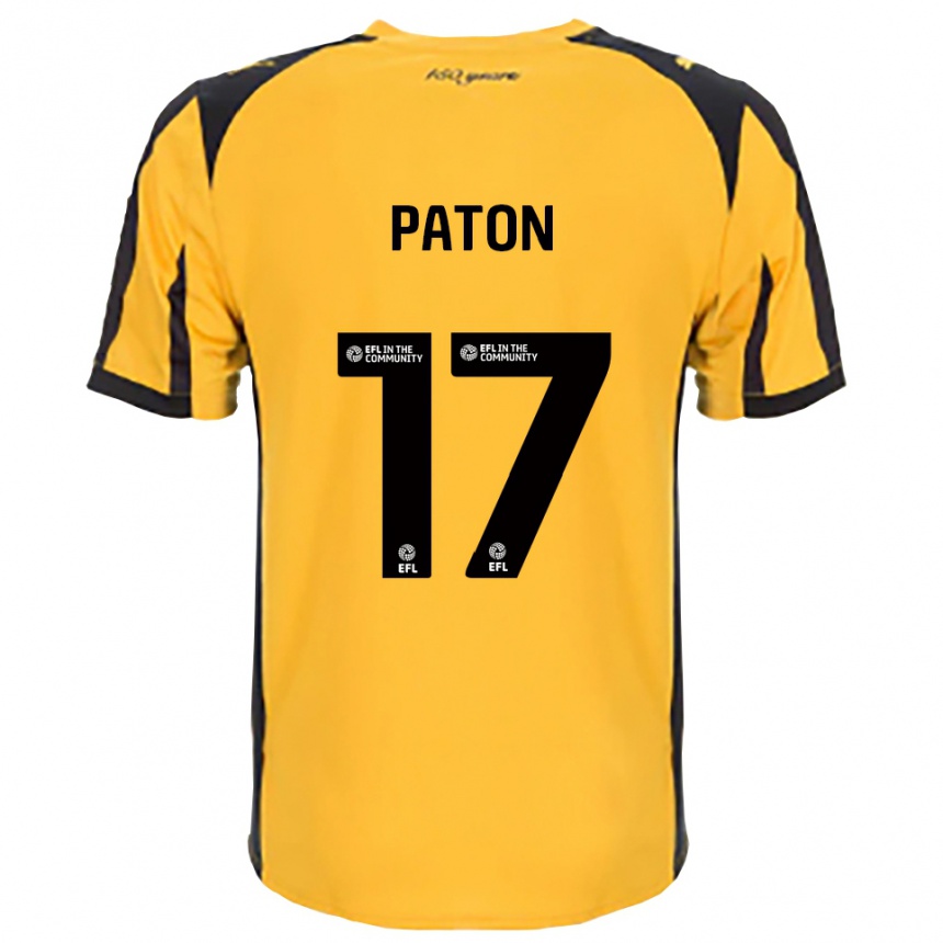 נשים כדורגל רוארי פטון #17 כתום שחור הרחק ג'רזי 2025/26