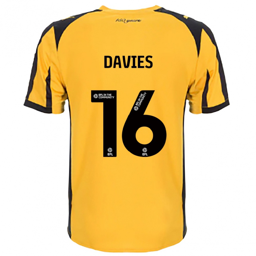 נשים כדורגל Cassie Davies #16 כתום שחור הרחק ג'רזי 2025/26