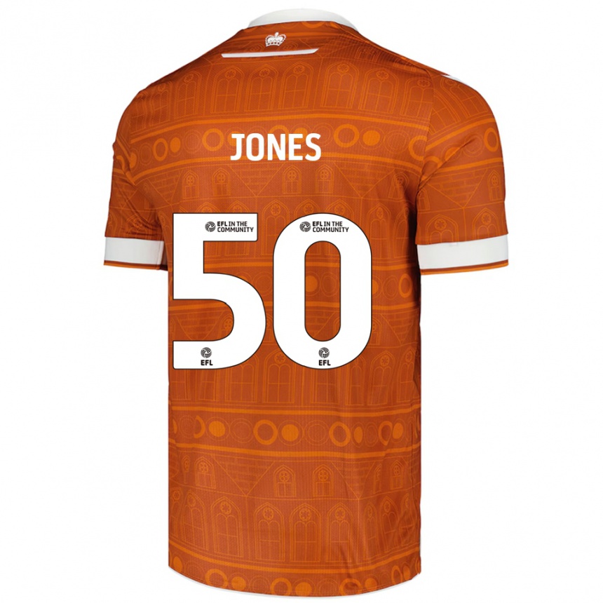 נשים כדורגל Jerae Jones #50 כתום לבן הרחק ג'רזי 2025/26