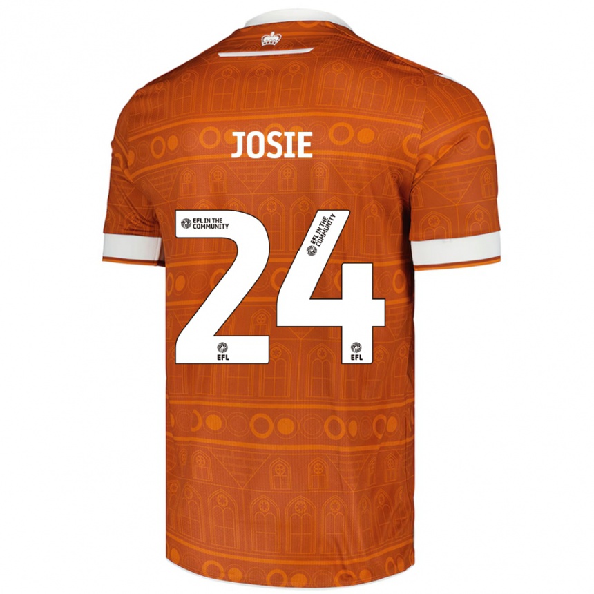 נשים כדורגל ג'וזי לונגהורסט #24 כתום לבן הרחק ג'רזי 2025/26