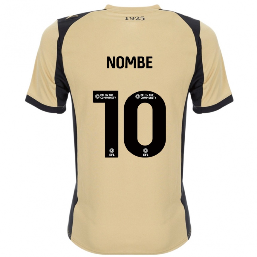 נשים כדורגל Sam Nombe #10 זהב שחור הרחק ג'רזי 2025/26