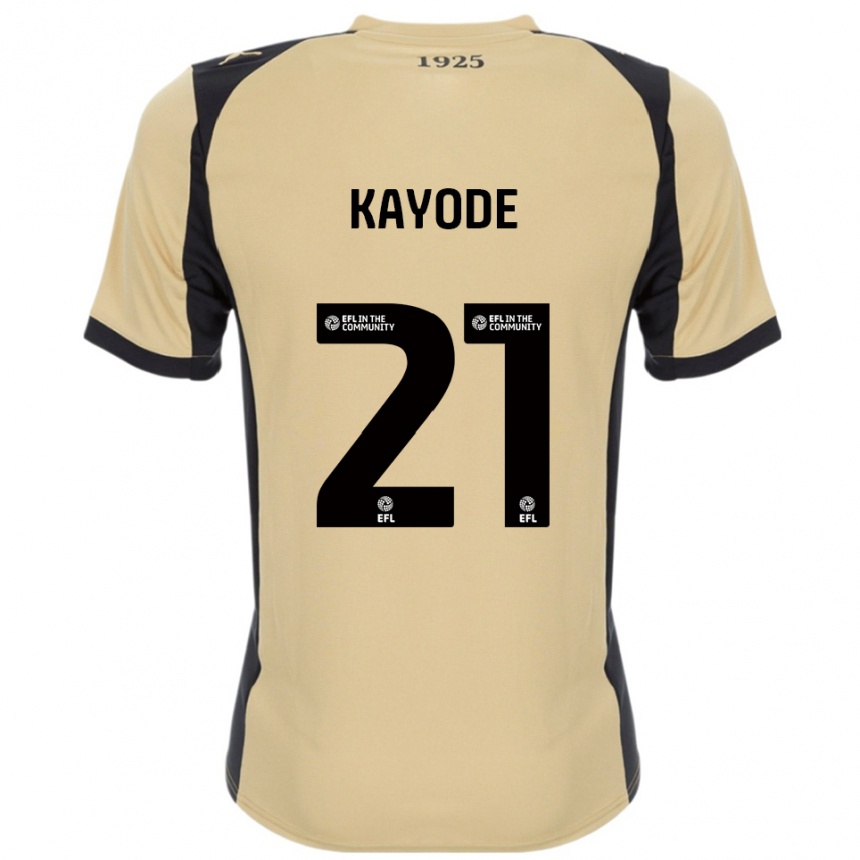 נשים כדורגל ג'ושוע קאיודי #21 זהב שחור הרחק ג'רזי 2025/26