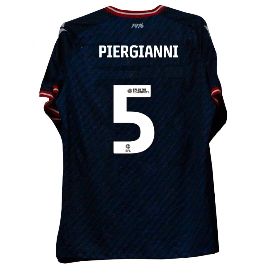 נשים כדורגל קארל פירגיאני #5 כחול נייבי אדום הרחק ג'רזי 2025/26