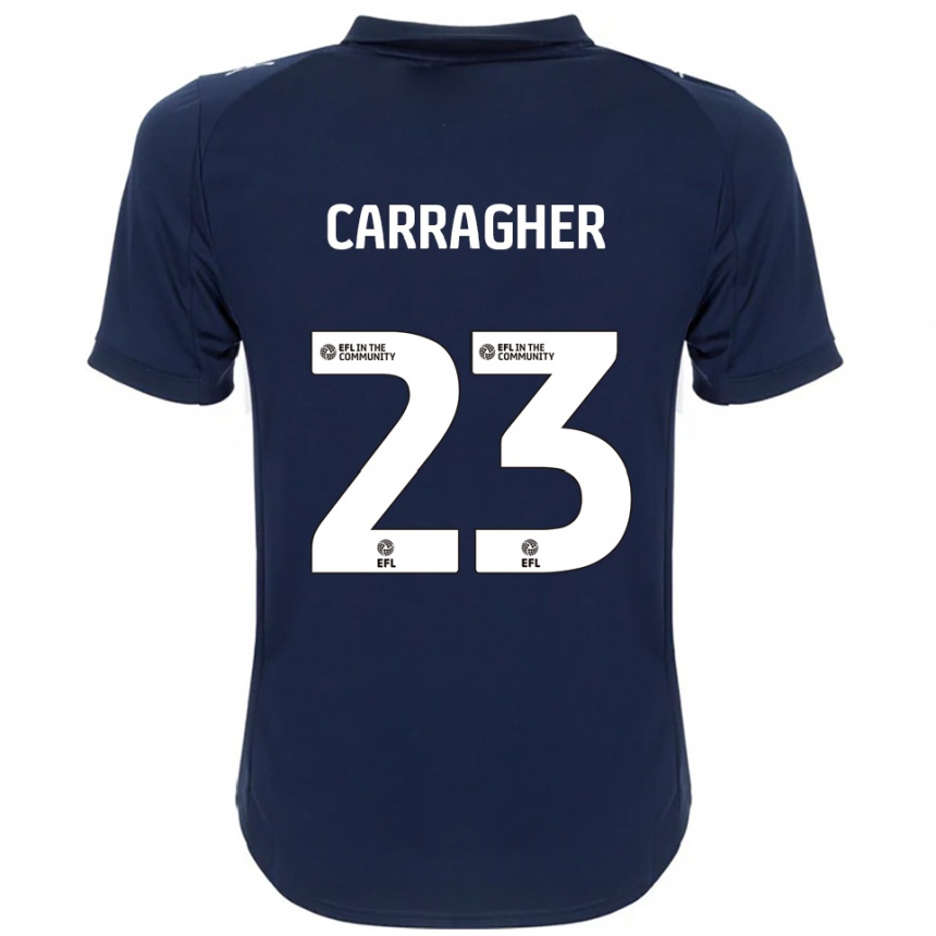 נשים כדורגל ג'יימס קראגר #23 כחול נייבי לבן הרחק ג'רזי 2025/26